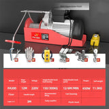 Grua pequena do elevador do agregado familiar elétrico com fio, guindaste portátil do controlo a distância, 220V