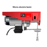 Grua pequena do elevador do agregado familiar elétrico com fio, guindaste portátil do controlo a distância, 220V