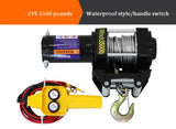 Guincho elétrico da grua do controle remoto, auto-salvamento, guincho fora de estrada do veículo, ferramenta de Transporte, 12V, 24V