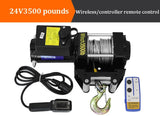 Guincho elétrico da grua do controle remoto, auto-salvamento, guincho fora de estrada do veículo, ferramenta de Transporte, 12V, 24V