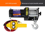 Guincho elétrico da grua do controle remoto, auto-salvamento, guincho fora de estrada do veículo, ferramenta de Transporte, 12V, 24V