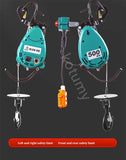 Guindaste elétrico pequeno do guincho do agregado familiar, Ferramentas De Elevação De Corda De Fio De Aço, Alta Eficiência