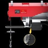 Guindaste elétrico portátil do levantamento da grua, guincho do cabo, controlo a distância, para a oficina industrial