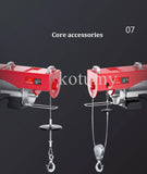 Guindaste elétrico portátil do levantamento da grua, guincho do cabo, controlo a distância, para a oficina industrial