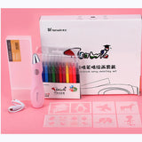 Tenwin Art Electric Spray Pen Airbrush Set Multi-function Color Inkjet Painting Brush Washable Spray Painting Hand Drawn tool