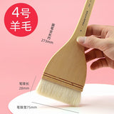 HWAHONG watercolor brush, wool Scrubbing Brush,flat head soft brush, traditional Chinese painting gouache brush art supplies
