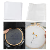 AOOKMIYA 4pcs/set Water Soluble Embroidery Stabiliser Wash Away Cold Water Soluble Film Water Solute Embroidery Backing DIY Craft Making