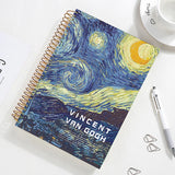 26.2*18.6cm Spiral Coil Sketchbook Notebook 16K Van Gogh Sketch Painting Diary Journal Note School Office Supplies Stationery