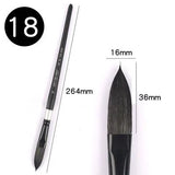 AOOKMIYA 1pcs Squirrel Hair Cat Tongue Shape Pen Watercolor Brush Professional Painting Hook Line Pen Gouache Brush Art Supplies