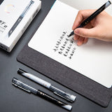 Deli 0.5mm Quick Dry Black Ink Straight Liquid Rollerball Pen Signature Pen Stationery Student School Office Supplies Gel Pen