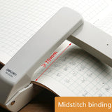 360 Rotation Heavy Duty Stapler Use 24/6 Staples Effortless Long Stapler School Paper Stapler Office Bookbinding Supplies