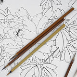 Chinese Painting Hook Line Pen Students Woolen Writing Brush, Weasel Hair, Rat Whiskers Sketch Art Illustration Comic Supplies