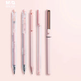 M&G 10pcs Morandi pink series Gel Pen Set 0.35/0.5mm Gel Gel Pen High capacity Quick-drying Refill , Office and School Supplies
