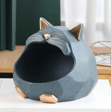 3D Sculpture Cat Statue, Table Decoration Accessories, Storage Box, Money Box, Coin Bank Figurine Decor, Home Room Decorations