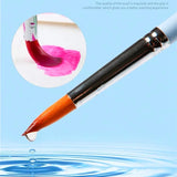 7pcs/10pcs Magritte gouache brush set, art special Bristles oil brush, fishtail fan pen acrylic brush, professional art supplies