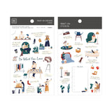 Transfer  plant pattern Paper 2pcs*10*15cm retro hand account material notebook stickers DIY Birthday card making template Art s