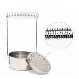 AOOKMIYA Stainless steel pen-washing bucket sealed portable pen-washing device drying pen holder sketching oil painting art supplies