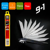 AOOKMIYA Aluminum Alloy Utility Knife Cutting Paper/Leather Engraving Multifunctional Craft Knife Stationery 30 Degree Sharp Angle Blade