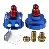Automobile parts AN10 Universal Aluminum Car Oil Filter Relocation Kit Oil Cooler Sandwich Plate Adapter Auto Accessories