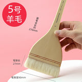 HWAHONG watercolor brush, wool Scrubbing Brush,flat head soft brush, traditional Chinese painting gouache brush art supplies