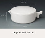 AOOKMIYA New Multi-layer Imitation Porcelain Palette Calligraphy Ink Plate Watercolor Painting Multi-layer Palette Art Supplies