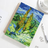 26.2*18.6cm Spiral Coil Sketchbook Notebook 16K Van Gogh Sketch Painting Diary Journal Note School Office Supplies Stationery