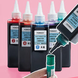 12/24/36/48 Color Oily Marker Pen Ink Super Large Capacity 250ml Marker Pen Refill Refill Liquid art supplies  school supplies