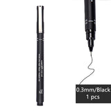 Japanese UNI Drawing Pin Pen ,Ultra Fine Line Art Marker Black Ink Pen,micron Drawing Pen Office School ,High quality DIY pen