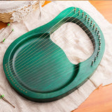AOOKMIYA Wooden Mahogany Lyre Harp With Tuning Tool For Beginner Musical Instrument 16 Strings Stringed AOOKMIYA.COM