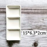 Ceramic Palette Shell-shape Watercolor Painting Dish high quality Water Powder Dish Chinese Painting White Porcelain Art supply