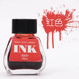 16-color Bottled Non-carbon Color Ink INK Pen Ink Ink 30ml Smooth and Non-blocking Nib School Supplies