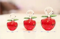 AOOKMIYA Beautiful Glass Crystal Apples Tree with 36 pcs Apples Fengshui Crafts Chirstmas Tree Hanging Ornament Housewarming Gifts