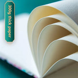 AOOKMIYA 32K Watercolor book 300g cloth art cover portable travel sketching hand-painted blank graffiti painting book art supplies