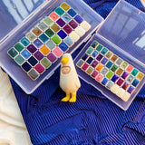 AOOKMIYA Super Vision Mica Chameleon Layered Color Metallic Watercolor Paint Hand-painted Flash Pigment Pearlescent Acuarelas Nail Art