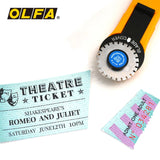 AOOKMIYA Dotted Line Round Knife Pen Type Dotted Hob Hand Account Paper Cutter Ticket Coupon Easy To Tear Line Cutting Utility Knife