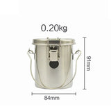AOOKMIYA Stainless steel pen-washing bucket sealed portable pen-washing device drying pen holder sketching oil painting art supplies