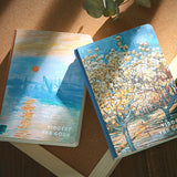A6 Notebook Portable Notebook Oil Painting Diary Record Book School Office Stationery Planner  Journal Notebook  Budget Book