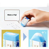 Mount Fuji Eraser Plus Air-in Plastic Eraser for Pencils Novelty Japanese Stationery Office School Student Supplies A6981