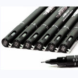 Japanese UNI Drawing Pin Pen ,Ultra Fine Line Art Marker Black Ink Pen,micron Drawing Pen Office School ,High quality DIY pen