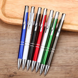 2pcs Hot sell stationery metal ball pen advertising ballpoint pen  personalized metal pen Office school supplies Free shipping