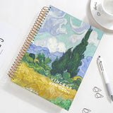 26.2*18.6cm Spiral Coil Sketchbook Notebook 16K Van Gogh Sketch Painting Diary Journal Note School Office Supplies Stationery