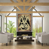 Baphomet Occult Print Poster, Occult Poster, Satanic Decor, Satanic Illustration, Goth Decoration, Witchcraft Art