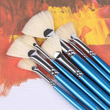 hwahong fan-shaped pen 205 long umbrella-shaped pen,Bristles oil paint brush profession watercolor pen/brush art supplies