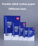 Carbon Paper 12K 97 Blue + 3 Red Colors Double Sided Copy Paper 220x340mm Office Accounting Shop Receipt Home Message Work 9376