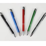 2pcs Hot sell stationery metal ball pen advertising ballpoint pen  personalized metal pen Office school supplies Free shipping