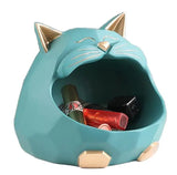 3D Sculpture Cat Statue, Table Decoration Accessories, Storage Box, Money Box, Coin Bank Figurine Decor, Home Room Decorations