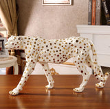 AOOKMIYA ART+ Creative Gifts Home Decor Leopard Statue Art Ornament European Statue Living Room Large Floor Decoration Sculpture Creative Office Decor Mascot