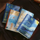 A6 Notebook Portable Notebook Oil Painting Diary Record Book School Office Stationery Planner  Journal Notebook  Budget Book