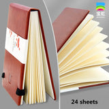 AOOKMIYA Baohong 100% Cotton PU Watercolor Paper Book 300g 24sheets Portable Travel Watercolor Sketchbook Acuarelas Art Supplies