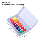 AOOKMIYA 14-color Fluorescent Color Opera Watercolor Paint Sub-packaged Plastic Box/metal Box Packaging Artist-level Art Supplies  AOOKMIYA.COM